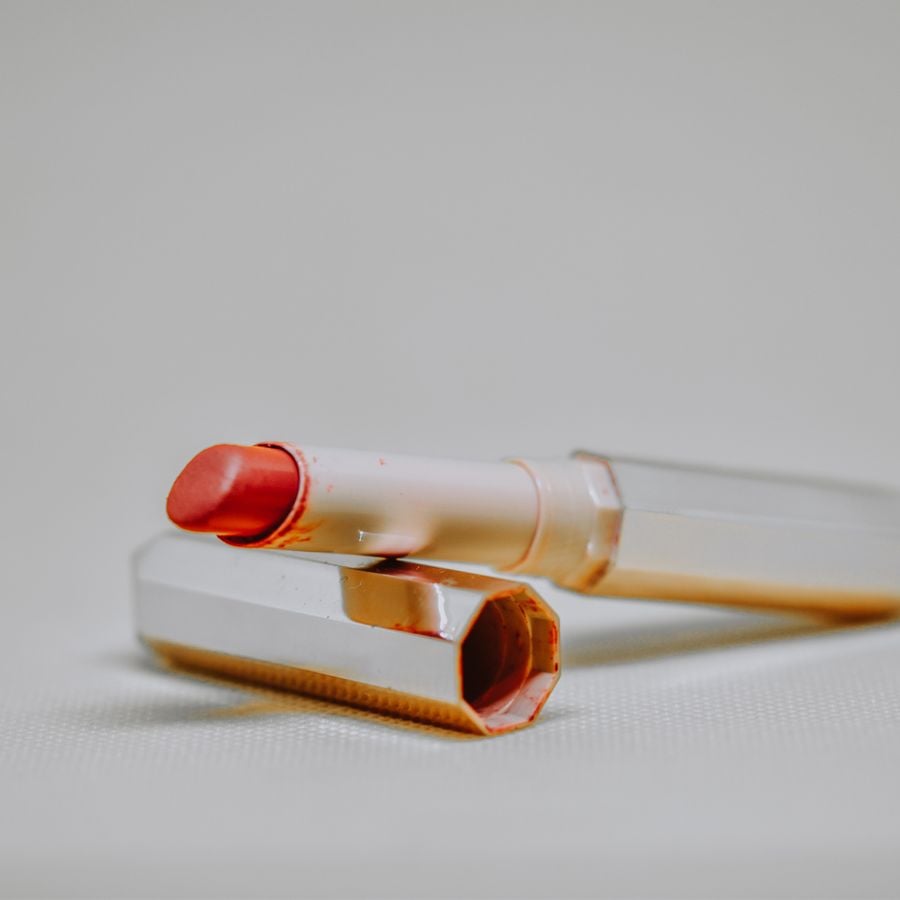 Lip care product flat lay